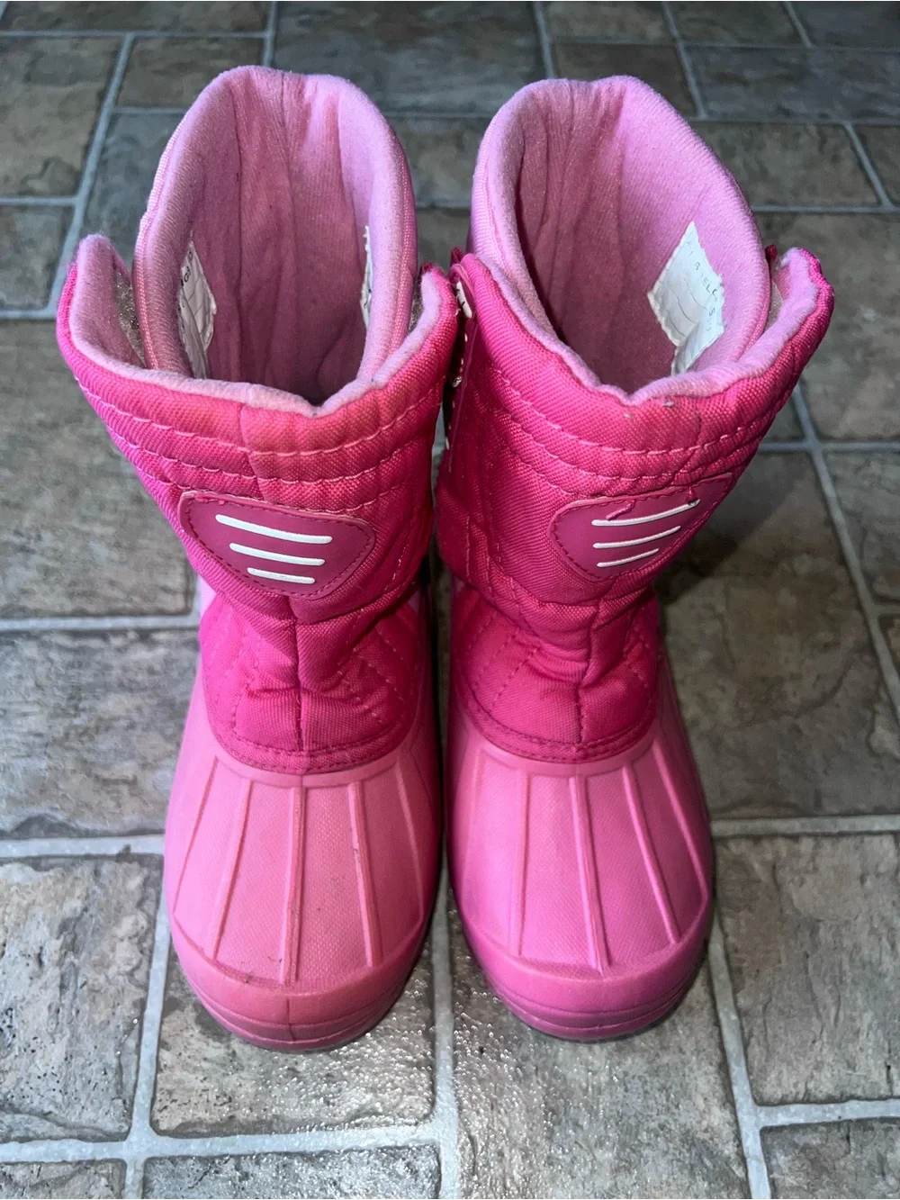 Kids sz 2 Pink Winter Snow Boots